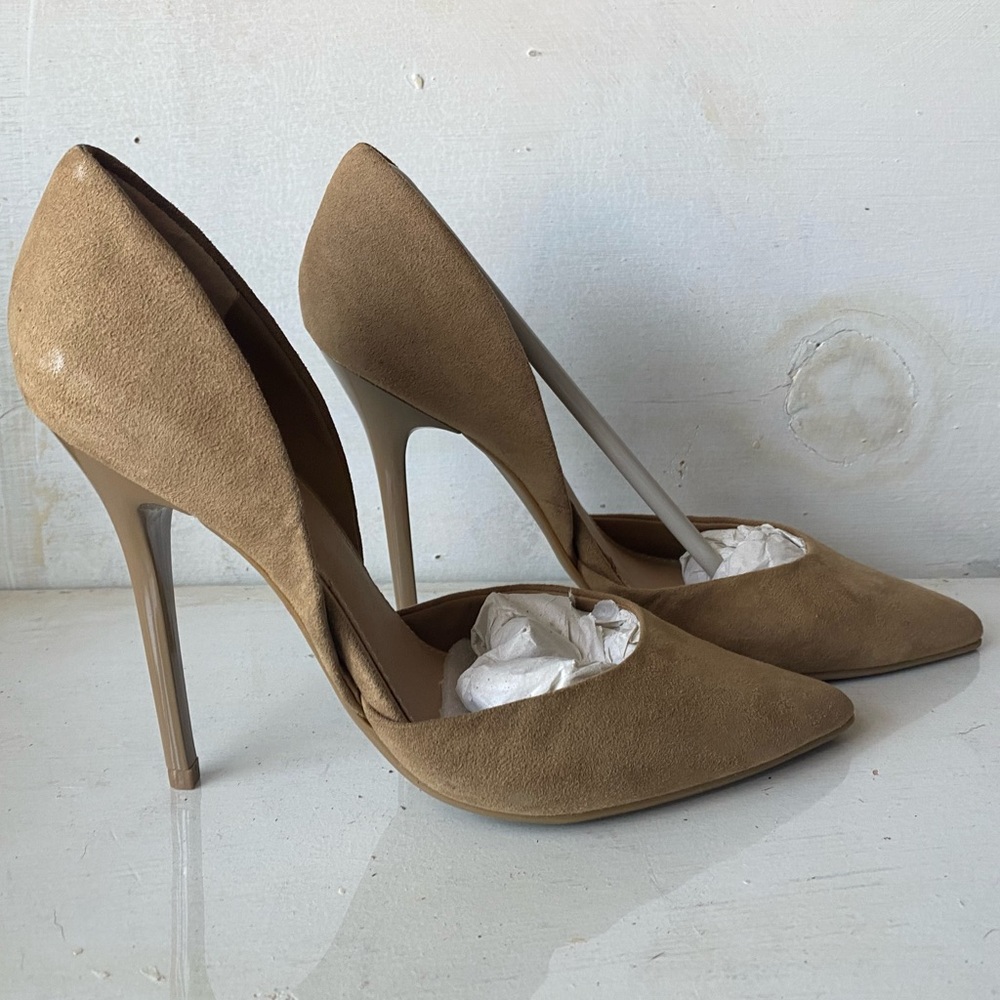 Brown tan justfab heels